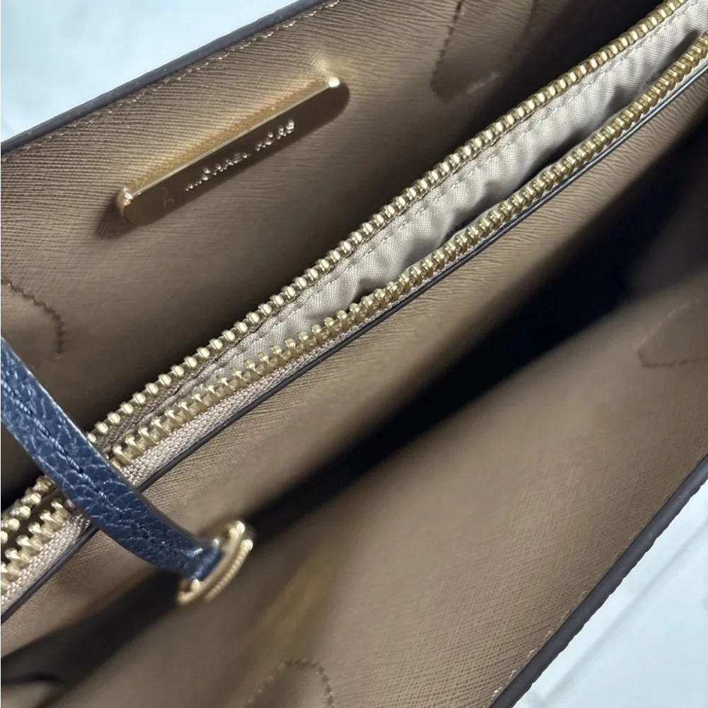 Michael Kors Blue Satchel Bag Structured Design - Picture 5 of 7